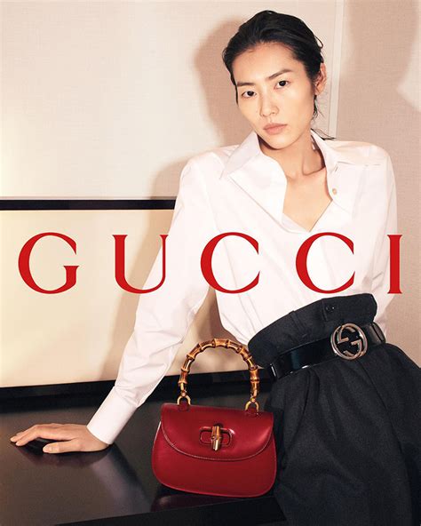 liu wen gucci bamboo bag.